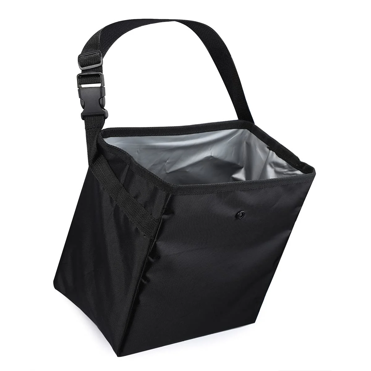 سطل زباله خودرو SANZEZ COOLive، ضد نشت و ضد آب، سطل زباله تاشو و قابل حمل، کیسه زباله بزرگ خودرو، کیف نگهداری سطل زباله چند منظوره، آویز مشکی سازمان دهنده خودرو