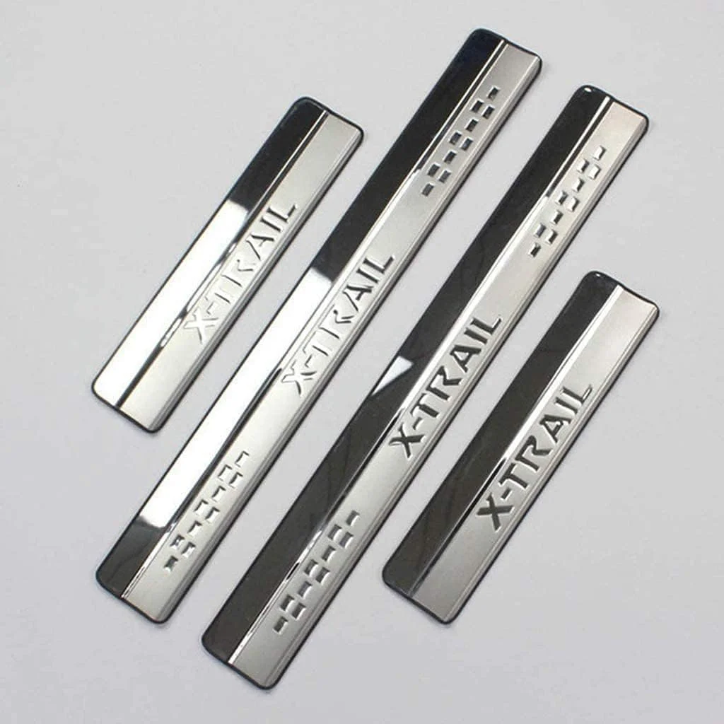 محافظ رکاب استیل ضد زنگ خودرو پریلایکز مناسب برای نیسان ایکس تریل T32 مدل 2014-2018، ضد خش، محافظ ساییدگی، ضد لغزش، لوازم جانبی تزئینی خودرو