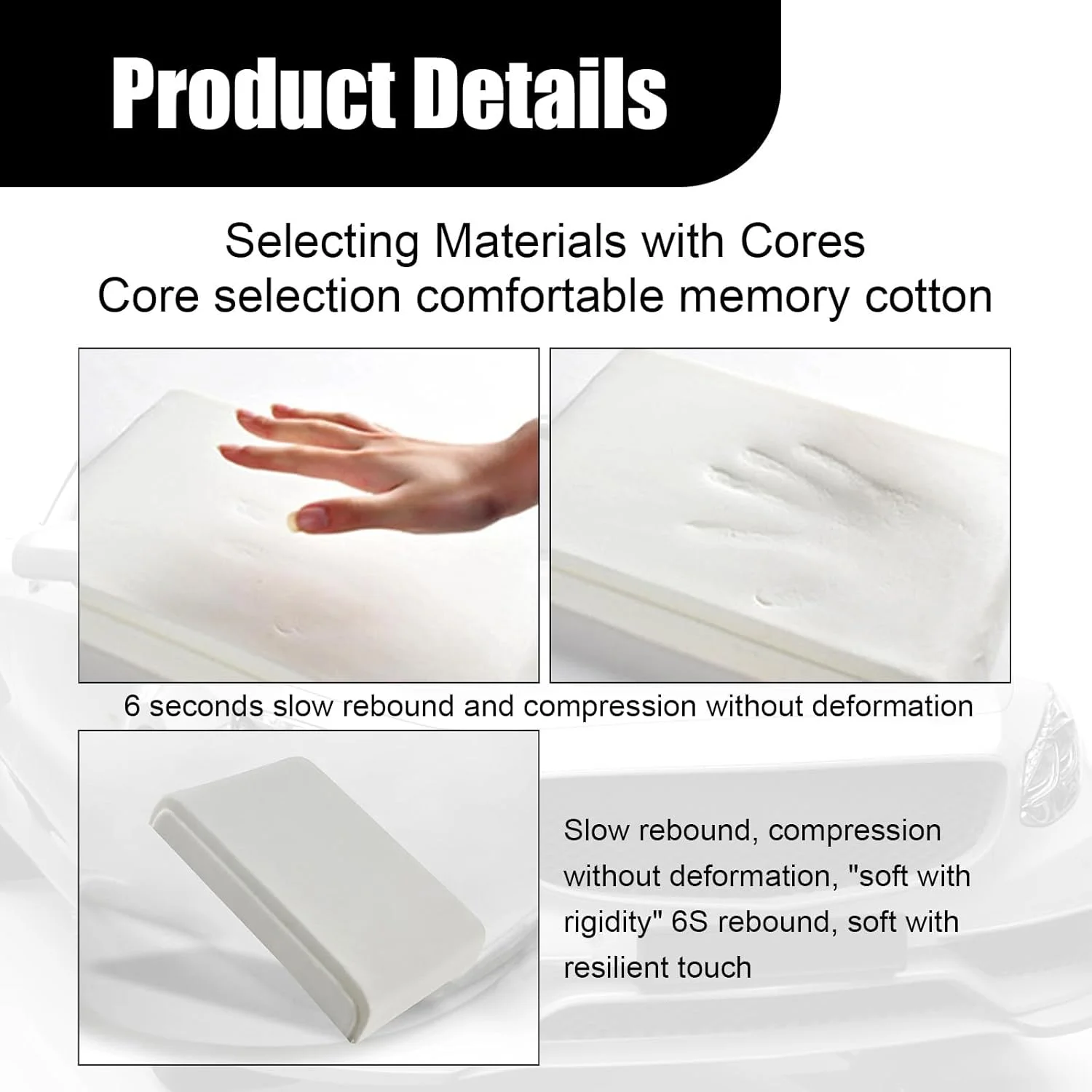 پد باکس زیر آرنج خودرو آزونی، تشک چرمی فوم حافظه دار برای پوشش کنسول وسط خودرو، بالشتک زیر آرنج باکس زیر آرنج جهانی، مناسب برای اکثر وسایل نقلیه، SUV ها، کامیون ها، خودروها (1 عدد مشکی)