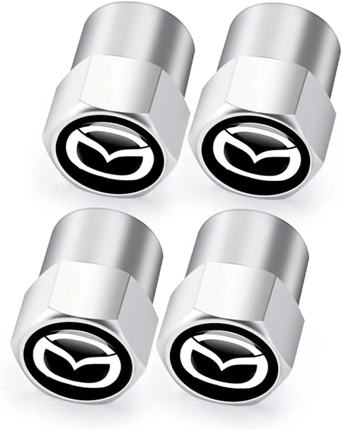 درب والف لاستیک خودرو Hisport Hex 016 نقره ای 4 عددی، مناسب برای خودروهای مختلف