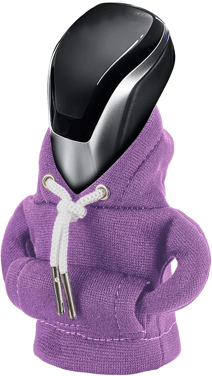 هودی دسته دنده، روکش دسته دنده خودرو، هودی کوچک برای دسته دنده خودرو، لوازم جانبی و تزئینات خودرو بنفش