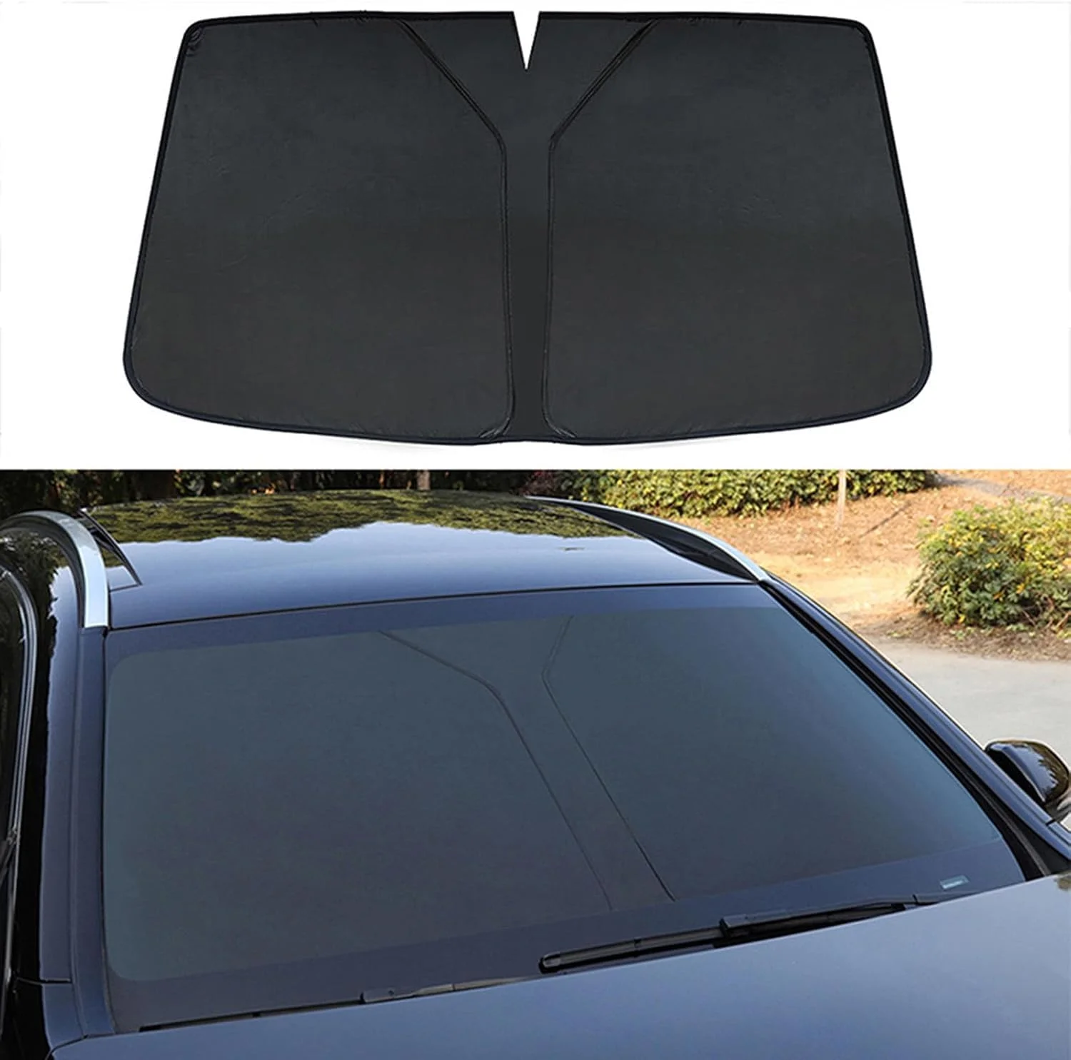 آفتابگیر شیشه جلو مناسب برای جیلی کولری SX11 مدل 2018-2024، آفتابگیر شیشه جلو برای داخل خودرو، لوازم جانبی خودرو، تاشو