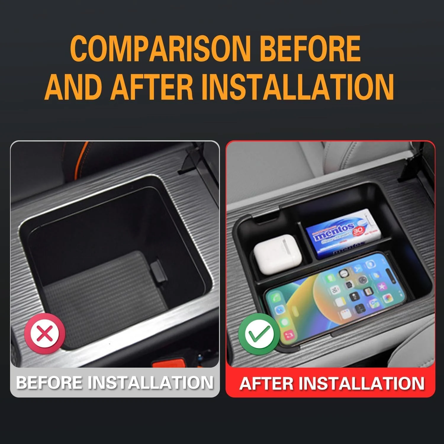 تقسیم کننده و سازمان دهنده کنسول وسط مناسب برای Jetour T1 مدل 2025 2026، لوازم جانبی داخلی خودرو، جعبه ذخیره سازی زیر آرنجی، سینی کشویی کنسول وسط.