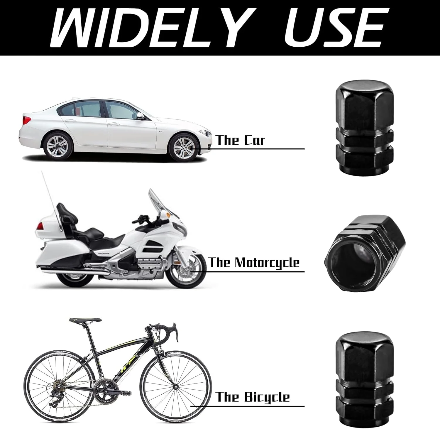 درب والف لاستیک خودرو جاست تاپ، 12 عدد، مناسب برای خودروها، شاسی بلندها، دوچرخه، کامیون ها و موتورسیکلت ها - مشکی درب والف لاستیک خودرو جاست تاپ، 12 عدد، مناسب برای خودروها، شاسی بلندها، دوچرخه، کامیون ها و موتورسیکلت ها - مشکی