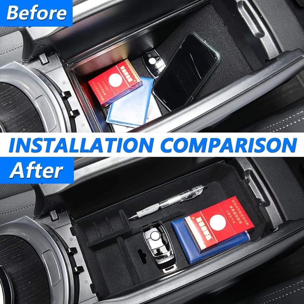 سینی نظم دهنده کنسول وسط خودرو، جعبه نگهداری ثانویه دسته استراحت بازویی، درج کنسول وسط برای مرسدس بننز کلاس G W464 G500 G550 G63 AMG 2019+ لوازم جانبی داخلی