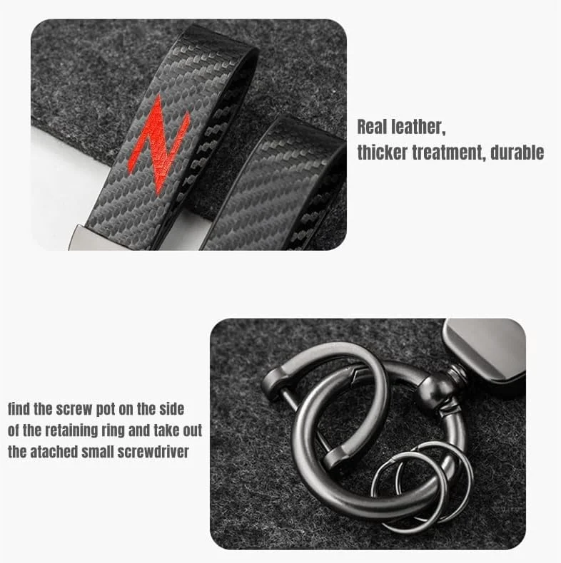 جاکلیدی خودرو طرح فیبر کربن HUIANTS، جاکلیدی چرمی میکروفیبر با آرم Z، سازگار با لوازم جانبی 350Z 370Z Z34 Z33 جاکلیدی خودرو طرح فیبر کربن HUIANTS، جاکلیدی چرمی میکروفیبر با آرم Z، سازگار با لوازم جانبی 350Z 370Z Z34 Z33