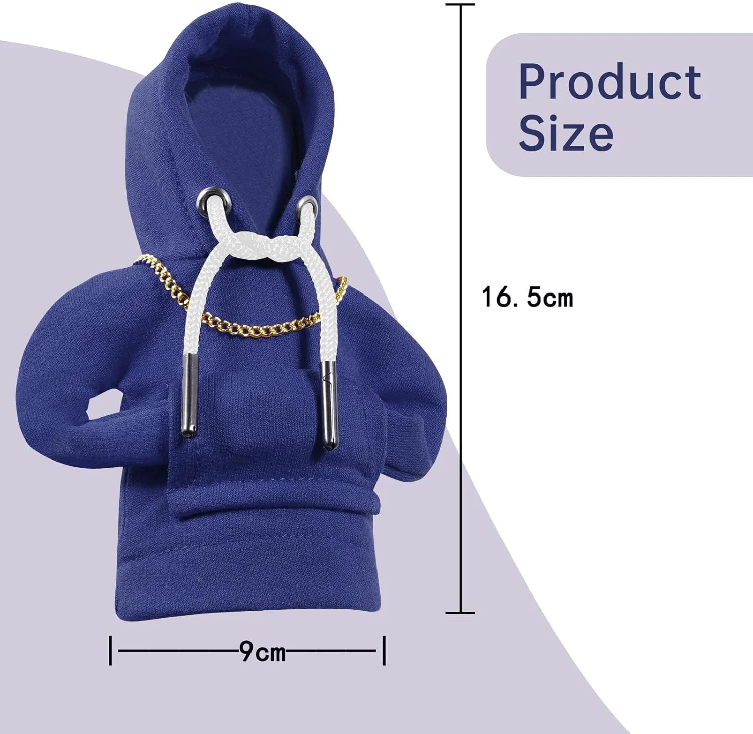 روکش دنده خودرو طرح هودی، روکش گرم دنده طرح سویشرت، لوازم جانبی تزئینی داخل خودرو (آبی)