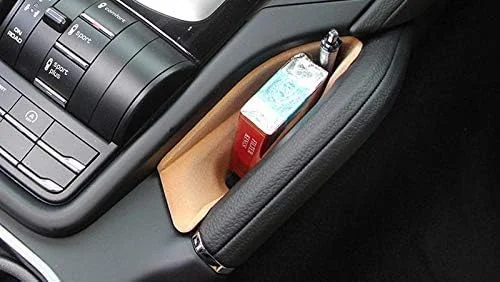 محفظه نگهداری کنسول وسط و زیر آرنجی صندلی خودرو مناسب برای پورشه کاین 2011-2018، 2 عدد (بژ)
