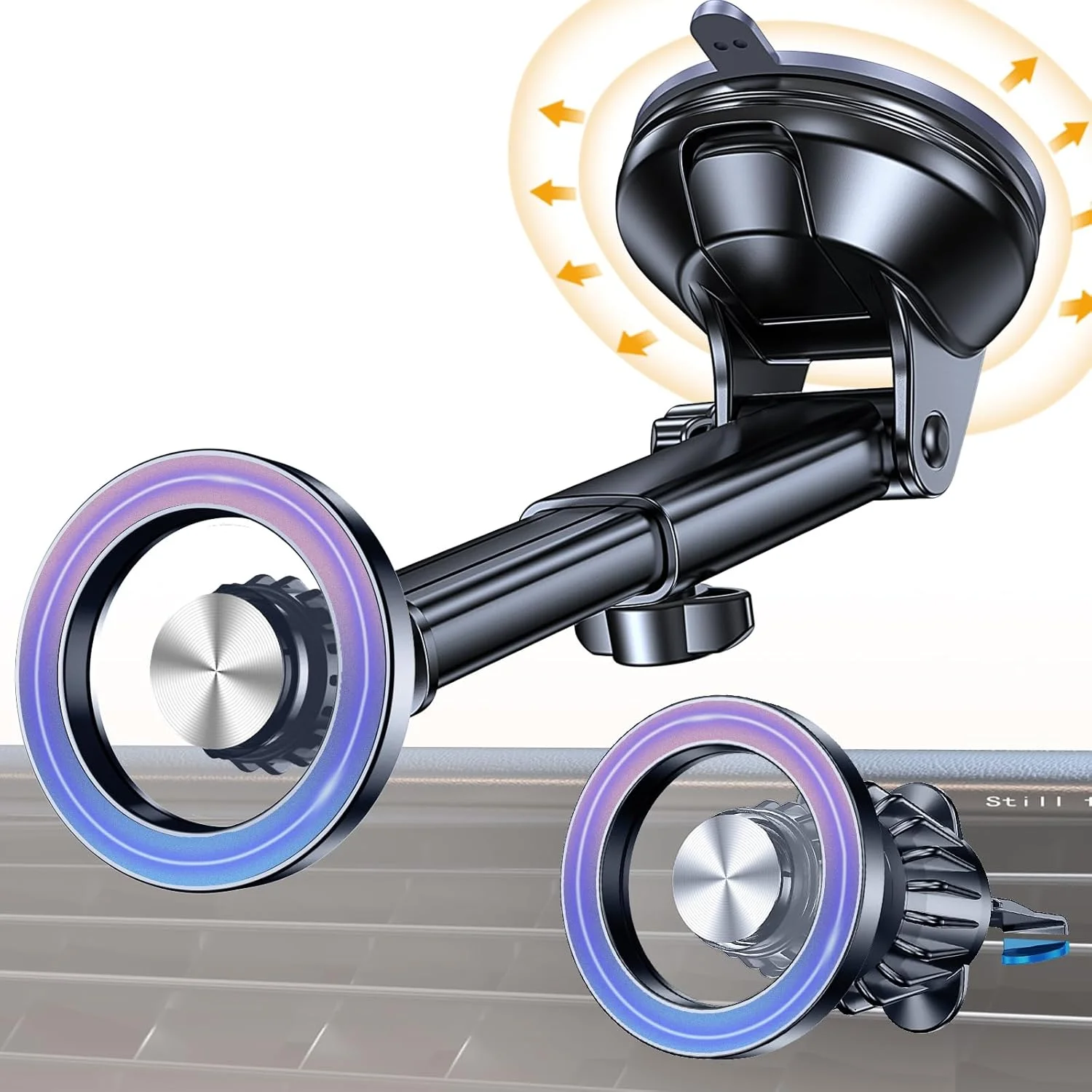 پایه نگهدارنده مغناطیسی گوشی Coolpow برای خودرو (شیشه جلو + دریچه + داشبورد) مناسب برای آیفون 16 پرو مکس 15 14 13 12 پلاس پایه نگهدارنده مغناطیسی گوشی Coolpow برای خودرو (شیشه جلو + دریچه + داشبورد) مناسب برای آیفون 16 پرو مکس 15 14 13 12 پلاس