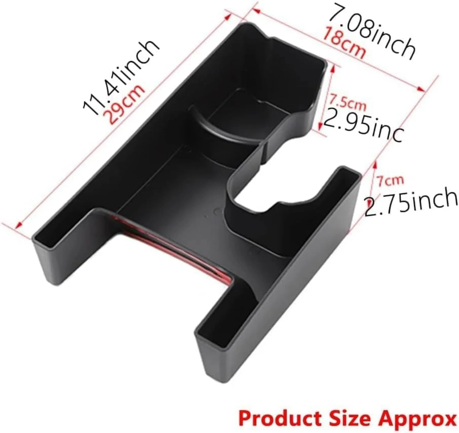 لوازم جانبی داخلی خودرو برای سوزوکی جیمنی 2019 2020 2021 2022 2023 2024 2025 4WD، جعبه ذخیره سازی دنده، سینی سازمان دهنده کنسول وسط