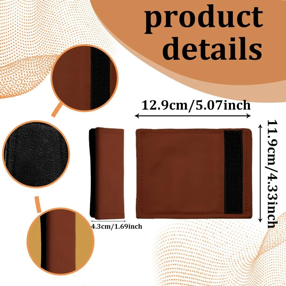 محافظ دسته درب خودرو HEVLE، روکش چرمی ضد خش برای تزئینات، لوازم جانبی جهانی (قهوه ای) محافظ دسته درب خودرو HEVLE، روکش چرمی ضد خش برای تزئینات، لوازم جانبی جهانی (قهوه ای)