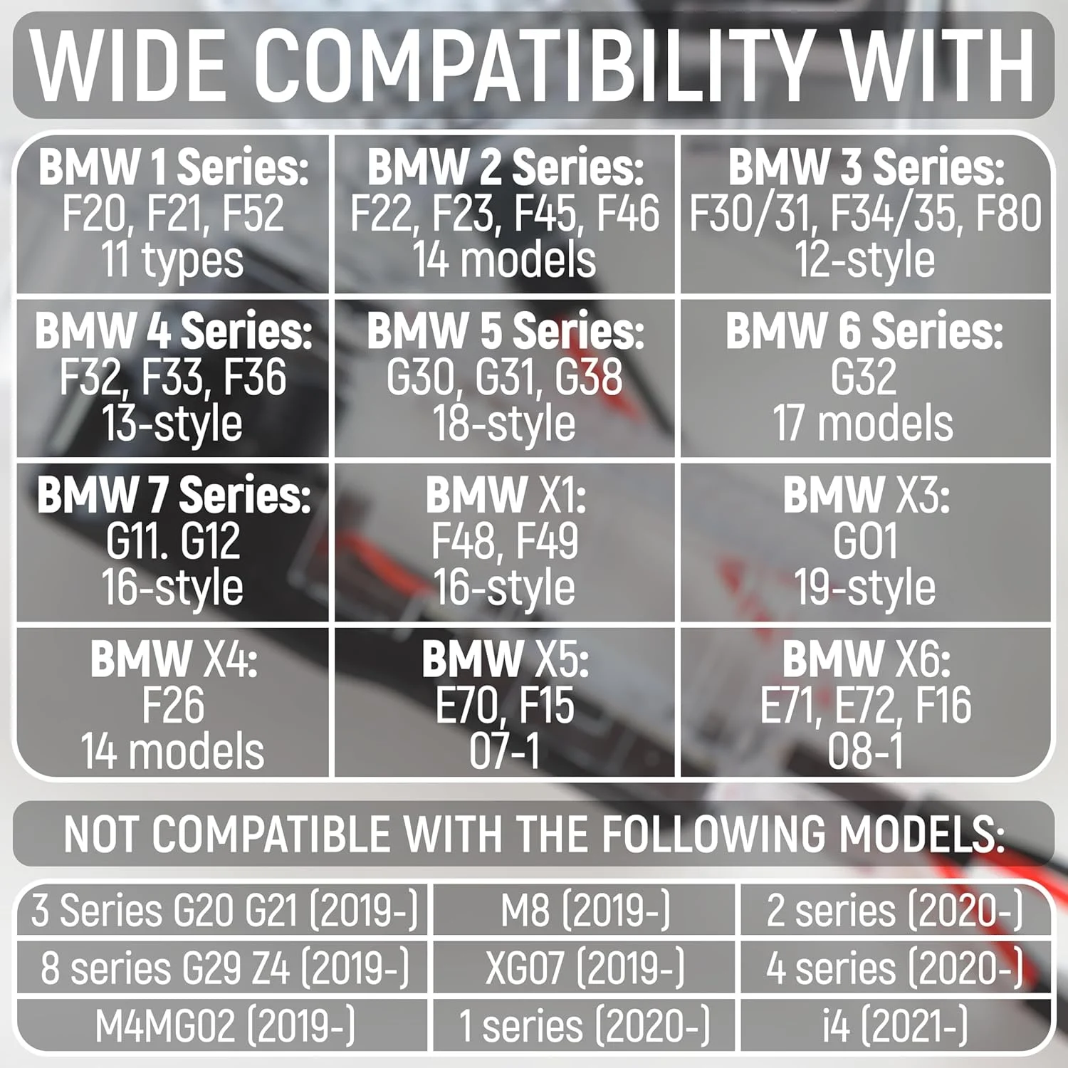 پک چهارتایی چراغ پروژکتور لوگو درب خودرو، چراغ خوش‌آمدگویی سازگار با لوازم جانبی سری 3، 4، 5، 6، 7، M3، M5، X1، X3، X4، X5، X6