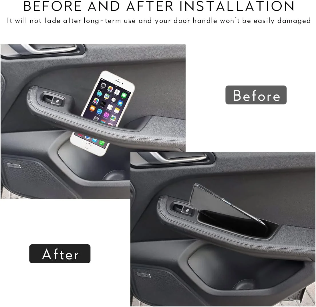 سازمان دهنده سینی درب خودرو MARCHFA سازگار با لوازم جانبی پورشه ماکان 2015-2022 2023 2024 جعبه ذخیره سازی جیبی دستگیره درب داخلی خودرو