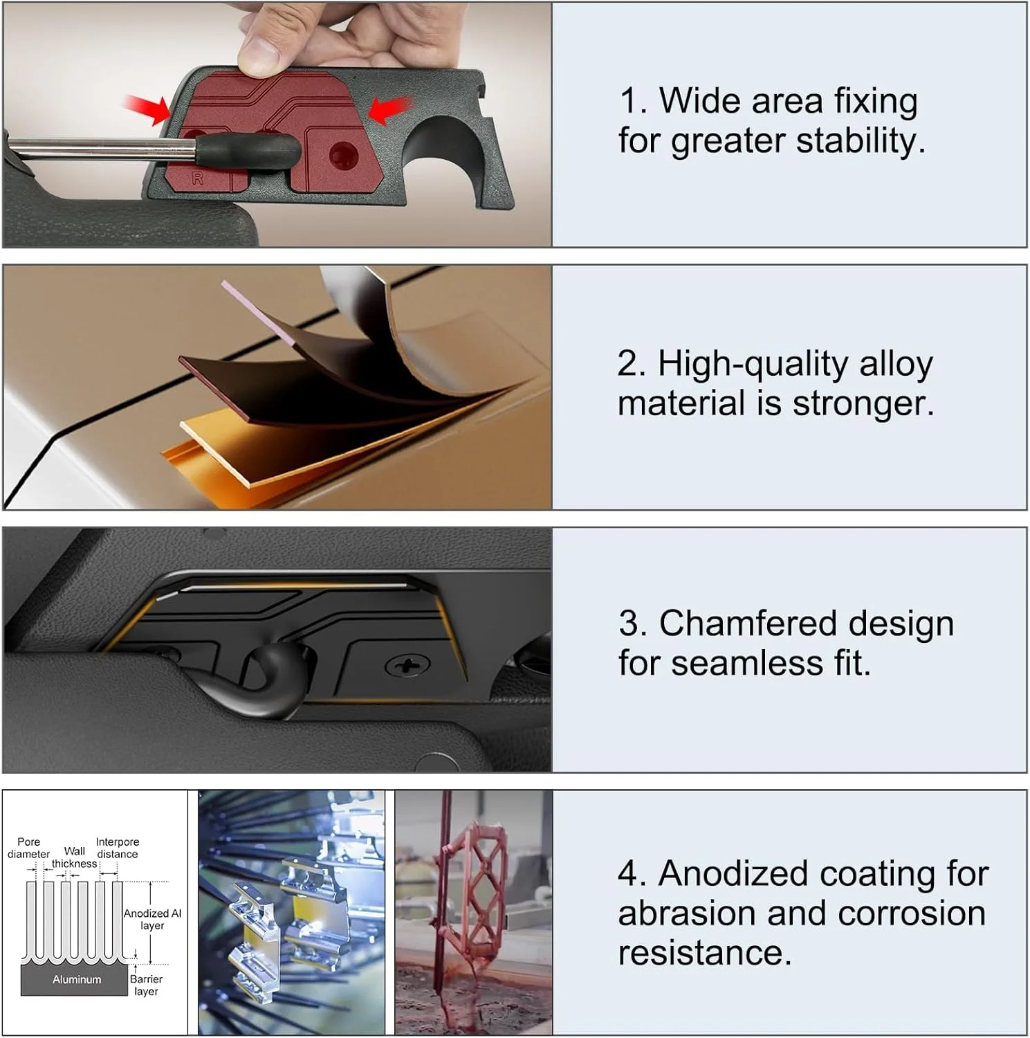 کیت تعمیر آفتابگیر برای جیپ رانگلر JK مدل 2018 / رانگلر JL مدل 2018-2023 / گلادیاتور 2020-2023، لوازم جانبی خودرو، گیره های آفتابگیر آلیاژ آلومینیوم ارتقا یافته مورد استفاده برای تعمیر آفتابگیرهای شل شده خودرو کیت تعمیر آفتابگیر برای جیپ رانگلر JK مدل 2018 / رانگلر JL مدل 2018-2023 / گلادیاتور 2020-2023، لوازم جانبی خودرو، گیره های آفتابگیر آلیاژ آلومینیوم ارتقا یافته مورد استفاده برای تعمیر آفتابگیرهای شل شده خودرو