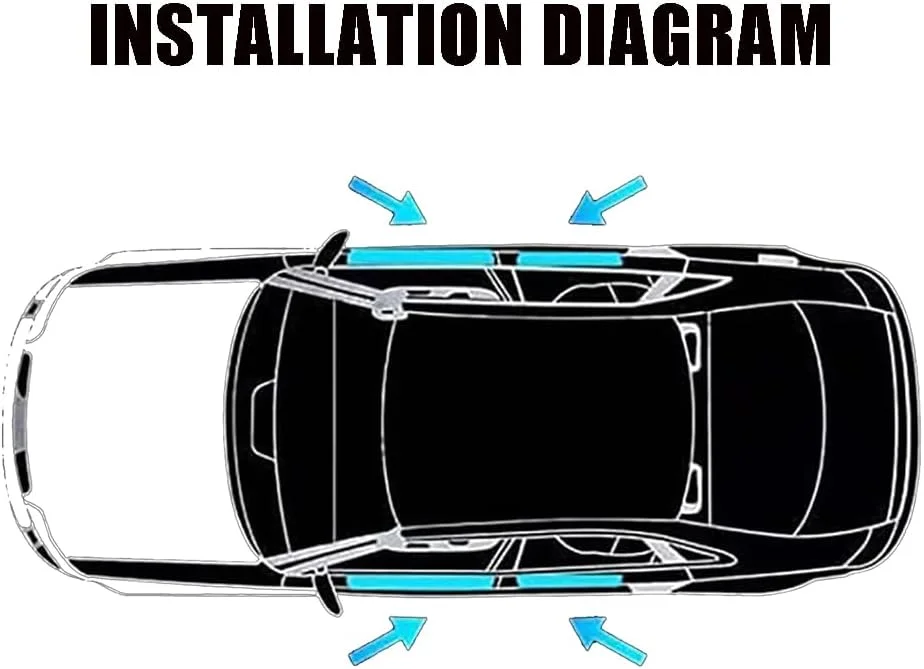 محافظ رکاب درب خودرو 4 عددی مناسب برای تویوتا Raize مدل 2021-2023 2024 2025، محافظ ضد خش رکاب درب خودرو، محافظ ضد برخورد رکاب بیرونی درب خودرو، لوازم جانبی استیکر، A