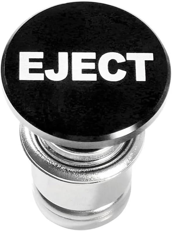 دکمه خروج فندک سیگار خودرو AUCELI، دکمه فشاری آلیاژ آلومینیوم جایگزین فندک سیگار برای اکثر خودروها با منبع تغذیه استاندارد 12 ولت، لوازم جانبی خودرو (مشکی)