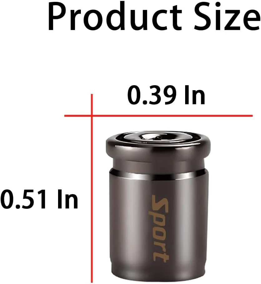 درب والف تایر AICEL، روکش والف آلیاژ روی با طراحی ضد سرقت، مجموعه 4 عددی درب چرخ خودرو با مهر و موم لاستیکی، لوازم جانبی جهانی خودرو مناسب برای اتومبیل، کامیون، موتورسیکلت، دوچرخه (مشکی)