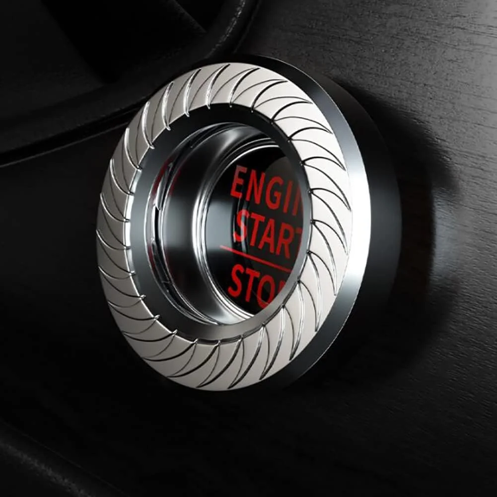 روکش دکمه استارت خودرو، روکش محافظ دکمه استارت-استاپ موتور خودرو، روکش دکمه استارت چرخشی، لوازم جانبی محافظ دکمه استارت تک کلیدی خودرو