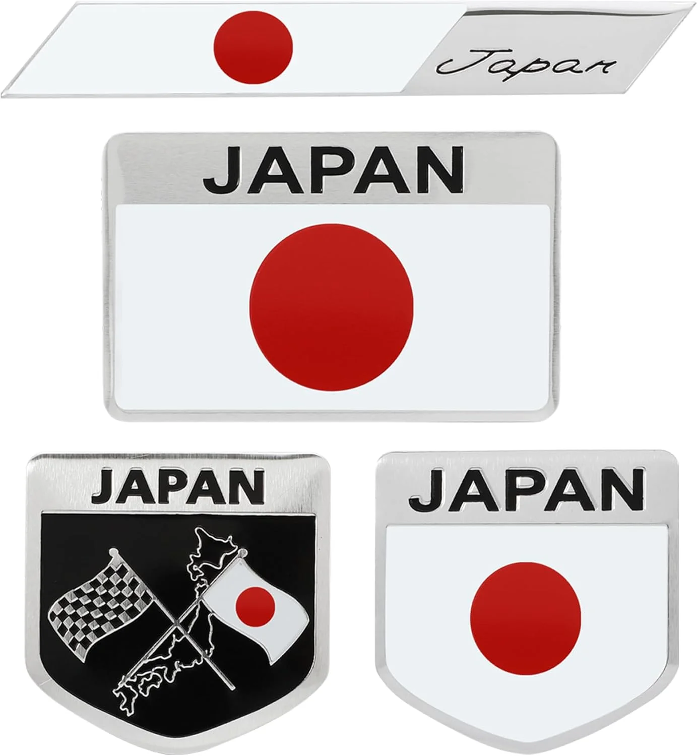تامال 4 عدد نشان فلزی سه بعدی پرچم ژاپن برای همه خودروها، گلگیر، نشان های ژاپنی، کامیون ها، لپ تاپ، نماد آلیاژ روی، آرم های اصلاح شده، برچسب های تزئینی برای لوازم جانبی بیرونی خودرو تامال 4 عدد نشان فلزی سه بعدی پرچم ژاپن برای همه خودروها، گلگیر، نشان های ژاپنی، کامیون ها، لپ تاپ، نماد آلیاژ روی، آرم های اصلاح شده، برچسب های تزئینی برای لوازم جانبی بیرونی خودرو