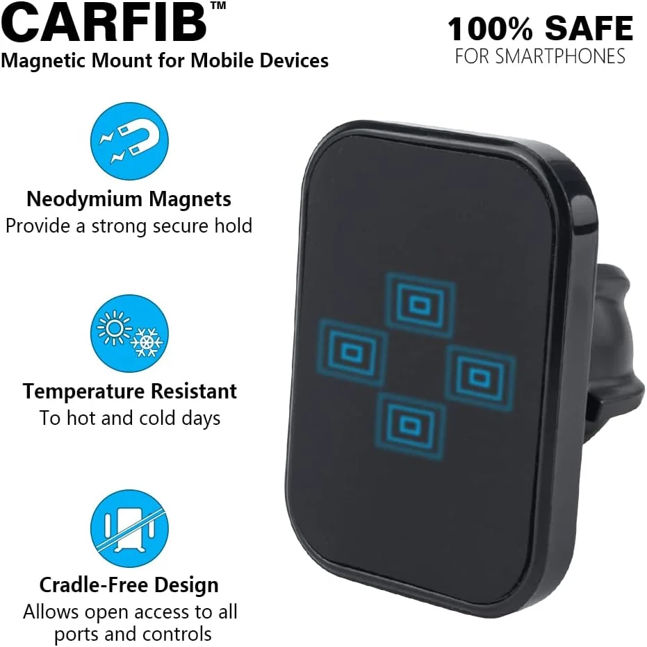 نگهدارنده گوشی موبایل CARFIB مخصوص دریچه تهویه هوای خودرو مزدا 3 مدل 2019 تا 2022 - آهنربایی - مشکی نگهدارنده گوشی موبایل CARFIB مخصوص دریچه تهویه هوای خودرو مزدا 3 مدل 2019 تا 2022 - آهنربایی - مشکی