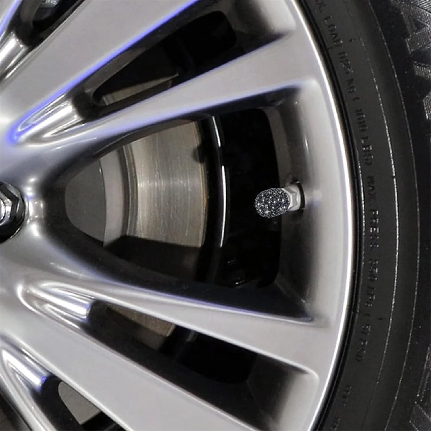 درب سوپاپ، بسته 4 عددی کریستال دست ساز، درب سوپاپ تایر خودرو جهانی کروم، لوازم جانبی جذاب ضد گرد و غبار (مشکی) درب سوپاپ، بسته 4 عددی کریستال دست ساز، درب سوپاپ تایر خودرو جهانی کروم، لوازم جانبی جذاب ضد گرد و غبار (مشکی)