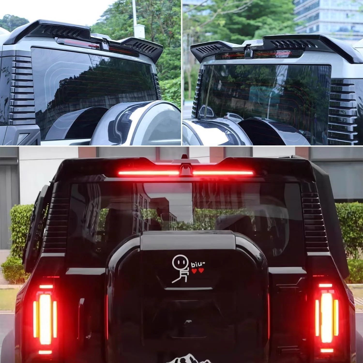 بال عقب، لبه صندوق عقب، سازگار با جتور تراولر T2 مدل 2023 2024، لوازم جانبی خودرو، بال عقب، قطعات بیرونی