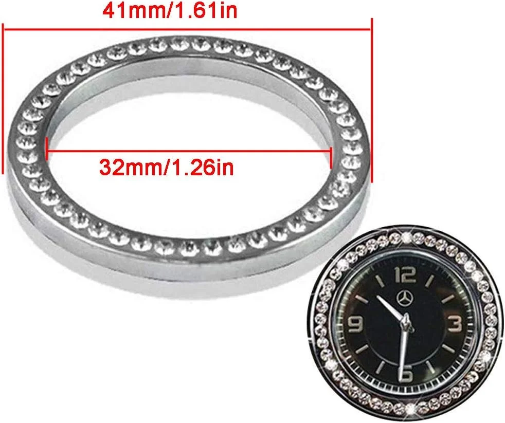 حلقه تزئینی نگیندار نقرهای کنسول مرکزی خودرو Pursuestar مناسب برای مرسدس بنز کلاس C E S GLC W213 E200 E300 C180 C200 C260 C300 حلقه تزئینی نگیندار نقرهای کنسول مرکزی خودرو Pursuestar مناسب برای مرسدس بنز کلاس C E S GLC W213 E200 E300 C180 C200 C260 C300