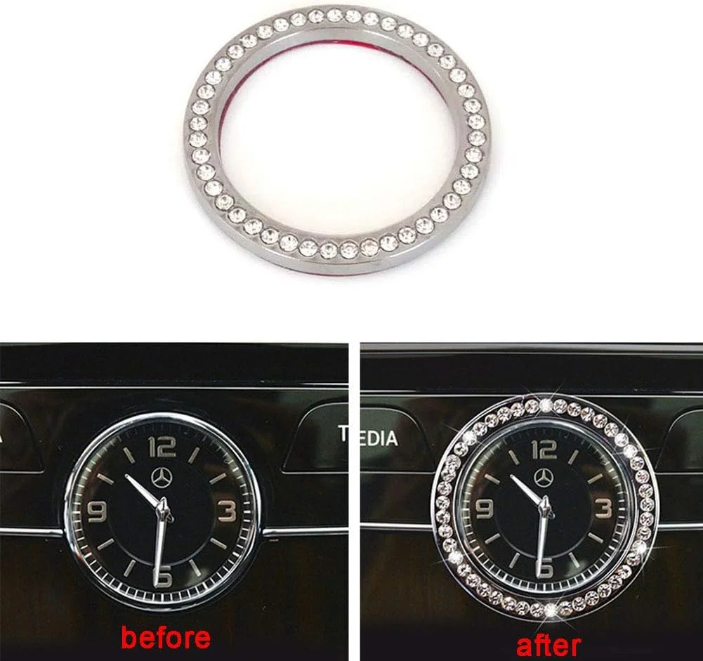 حلقه تزئینی نگیندار نقرهای کنسول مرکزی خودرو Pursuestar مناسب برای مرسدس بنز کلاس C E S GLC W213 E200 E300 C180 C200 C260 C300 حلقه تزئینی نگیندار نقرهای کنسول مرکزی خودرو Pursuestar مناسب برای مرسدس بنز کلاس C E S GLC W213 E200 E300 C180 C200 C260 C300