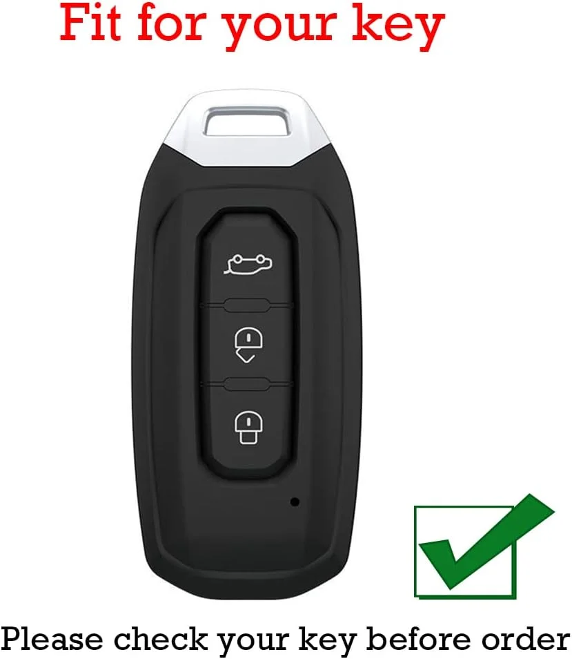 کاور محافظ ریموت خودرو کونیو مناسب برای فورد تورس، تریتوری، کوگا، جا کلیدی، کیف کلید TPU، لوازم جانبی خودرو، 3 دکمه، سفید