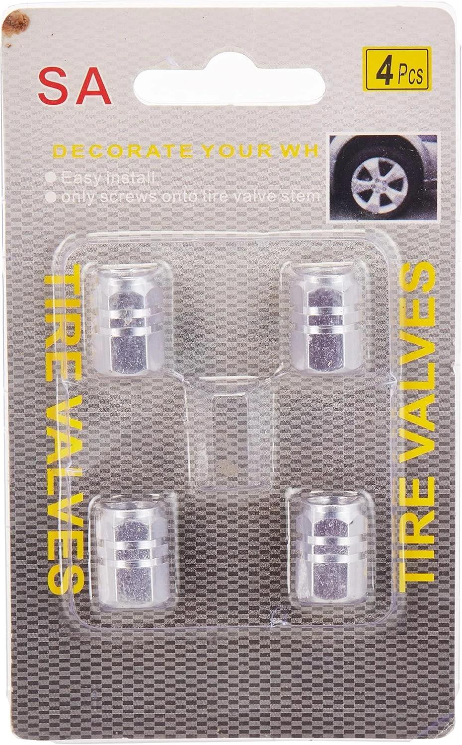 درب والف لاستیک خودرو، لوازم جانبی تایر (4 عدد) درب والف لاستیک خودرو، لوازم جانبی تایر (4 عدد)