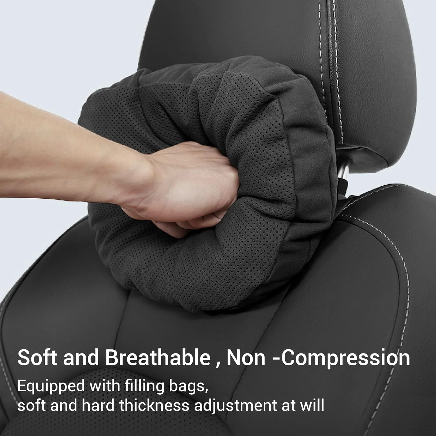 بالشتک گردن خودرو THMINS، برای تکیه گاه سر، لوازم جانبی داخلی خودرو و بالشتک های سر جیر، بالشتک گردن متعادل طراحی شده برای تسکین درد گردن و تنش عضلانی