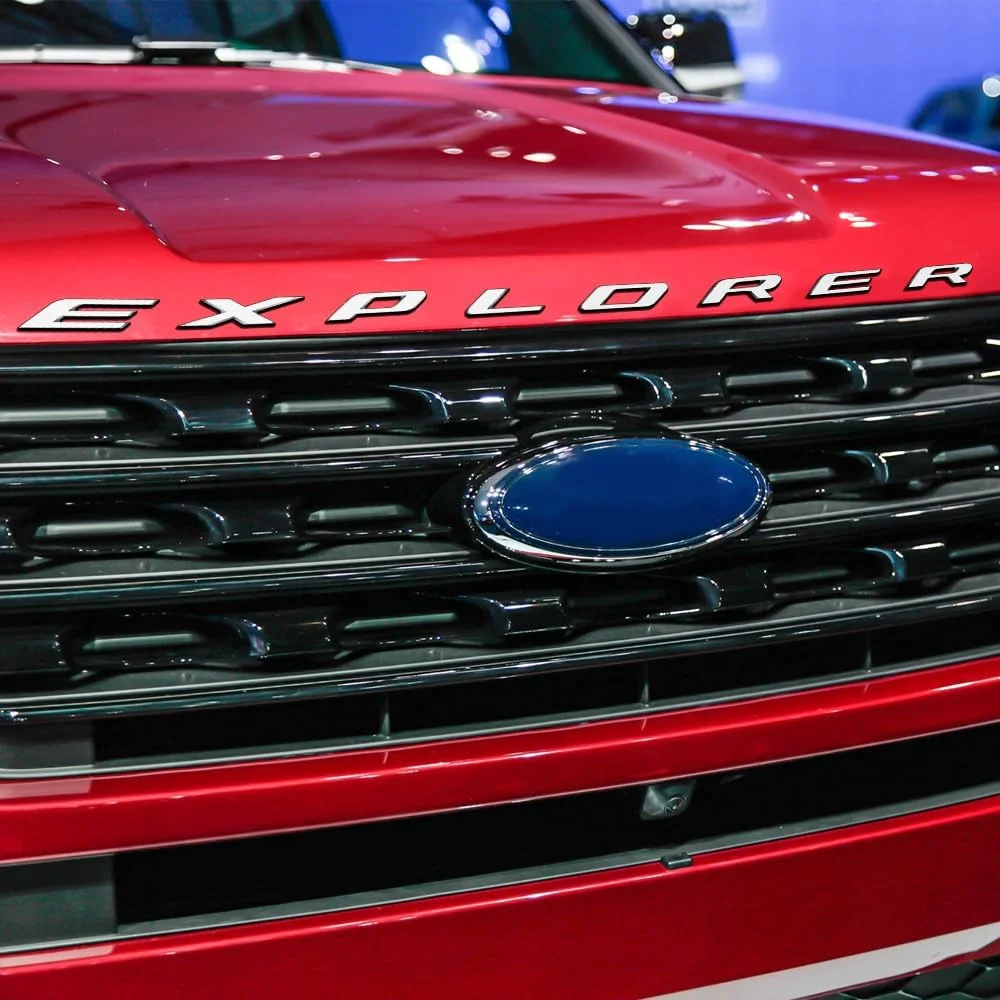 برچسب سه بعدی کرومی لوگو خودرو مدل EXPLORER، نشان بدنه، برچسب کاپوت، لوازم جانبی خودرو سازگار با فورد Explorer (کروم نقره ای براق)