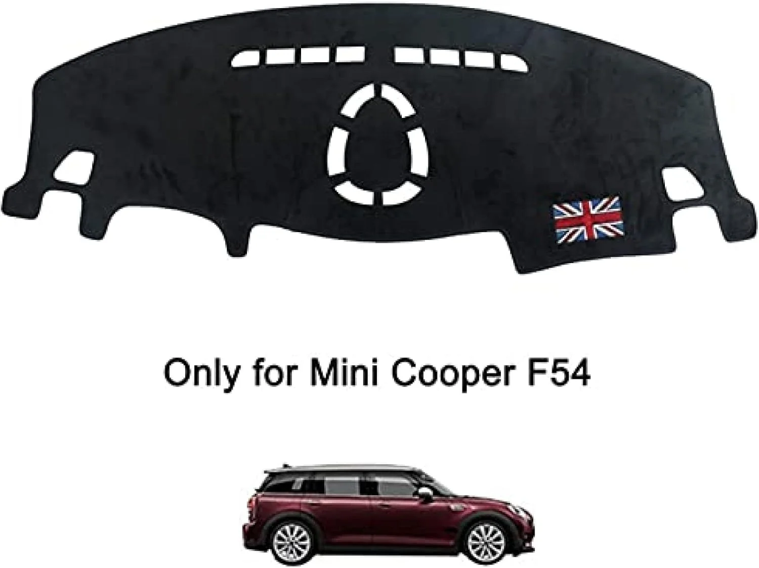 روکش داشبورد خودرو مناسب مینی کوپر کانتری من اس R55 R56 R60 R61 F54 F55 F56 F60، پد ضد آفتاب و ضد لغزش