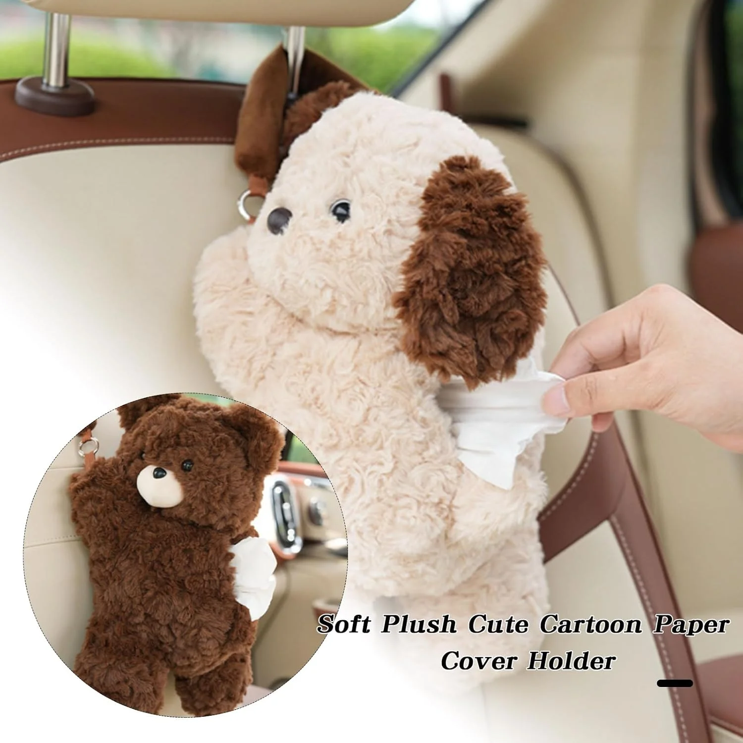 جا کاغذی طرح کارتونی نرم و لطیف، جا دستمال کاغذی کوتاه و نرم برای خودرو، روکش جعبه دستمال کاغذی طرح حیوانات کارتونی، مناسب برای لوازم جانبی خودرو، منزل، اداره و حمام (خرس قهوه ای) جا کاغذی طرح کارتونی نرم و لطیف، جا دستمال کاغذی کوتاه و نرم برای خودرو، روکش جعبه دستمال کاغذی طرح حیوانات کارتونی، مناسب برای لوازم جانبی خودرو، منزل، اداره و حمام (خرس قهوه ای)