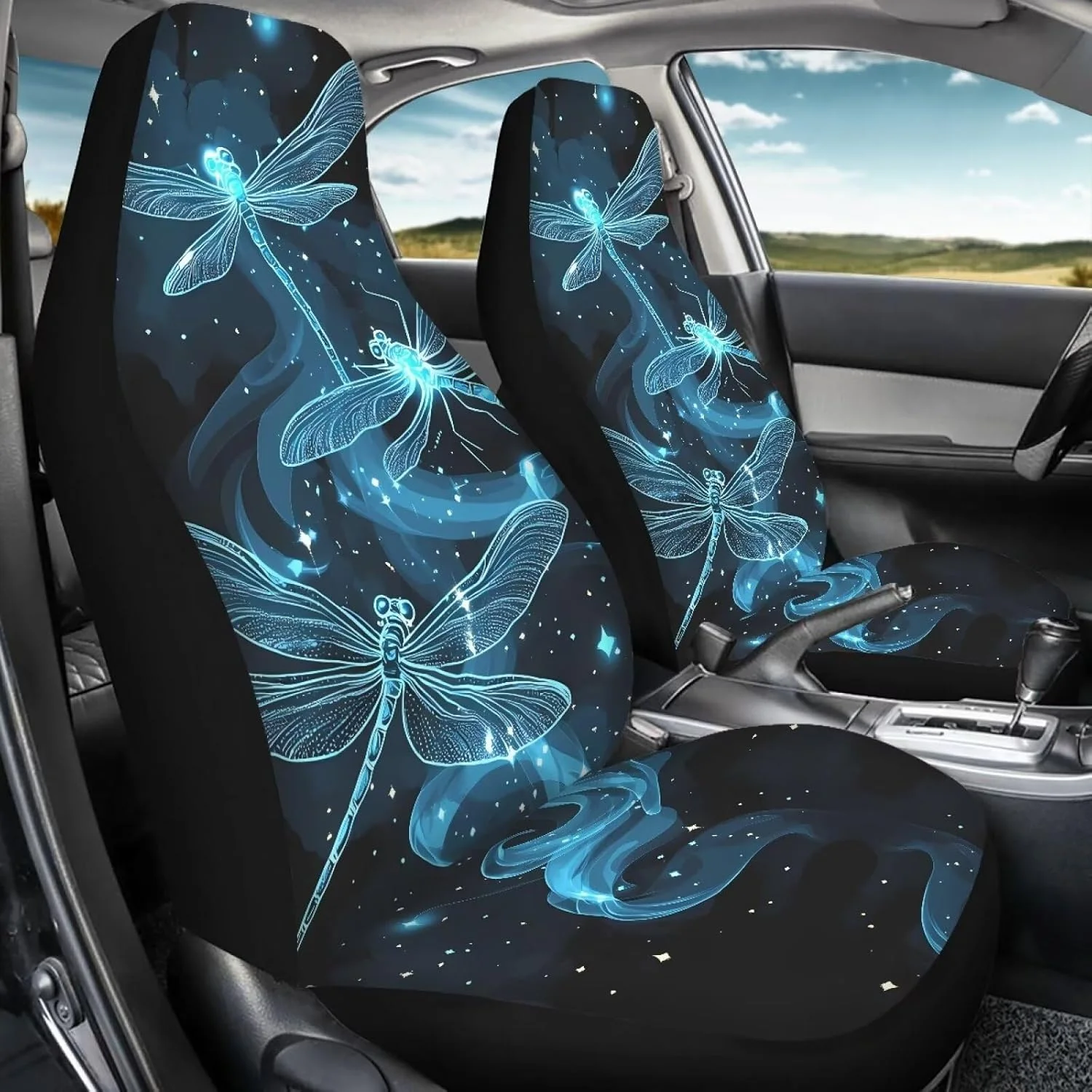 روکش صندلی خودرو طرح سنجاقک آبی Bulopur، ست کامل 2 عددی روکش صندلی جلو خودرو، لوازم جانبی خودرو، پد زیرنشیمنی برای خودروهای شاسی بلند، کامیون، صندلی، ون و اتومبیل روکش صندلی خودرو طرح سنجاقک آبی Bulopur، ست کامل 2 عددی روکش صندلی جلو خودرو، لوازم جانبی خودرو، پد زیرنشیمنی برای خودروهای شاسی بلند، کامیون، صندلی، ون و اتومبیل