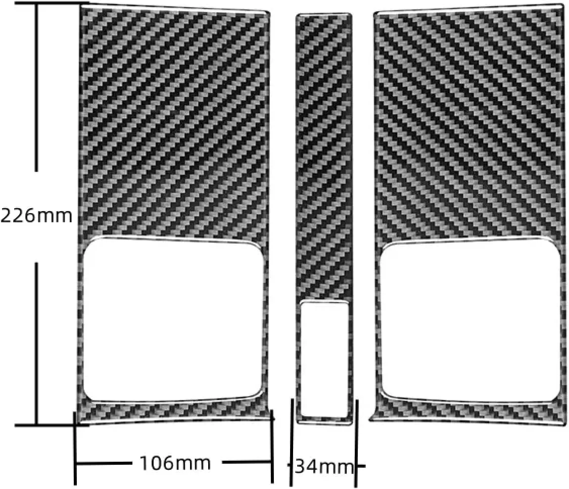 برچسب های فیبر کربنی دریچه هوا و پنل کنترل مرکزی خودرو مناسب برای هوندا CRV مدل های 2007 2008 2009 2010 2011 برچسب های فیبر کربنی دریچه هوا و پنل کنترل مرکزی خودرو مناسب برای هوندا CRV مدل های 2007 2008 2009 2010 2011