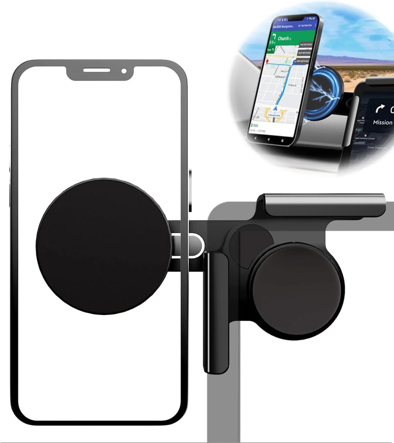 نگهدارنده گوشی موبایل آزونی مناسب برای تسلا مدل 3/Y/X/S، نگهدارنده مغناطیسی بدون چسب صفحه نمایش خودرو برای آیفون های مگ سیف با قابلیت شارژ بی سیم، ایده آل برای لوازم جانبی تسلا (شامل 2 حلقه مغناطیسی برای گوشی های اندروید) نگهدارنده گوشی موبایل آزونی مناسب برای تسلا مدل 3/Y/X/S، نگهدارنده مغناطیسی بدون چسب صفحه نمایش خودرو برای آیفون های مگ سیف با قابلیت شارژ بی سیم، ایده آل برای لوازم جانبی تسلا (شامل 2 حلقه مغناطیسی برای گوشی های اندروید)
