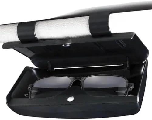 نگهدارنده عینک آفتابی خودرو تزویق، نگهدارنده مغناطیسی عینک آفتابی خودرو، گیره نگهدارنده عینک آفتابی آفتابگیر، لوازم جانبی آفتابگیر خودرو کامیون (مشکی)