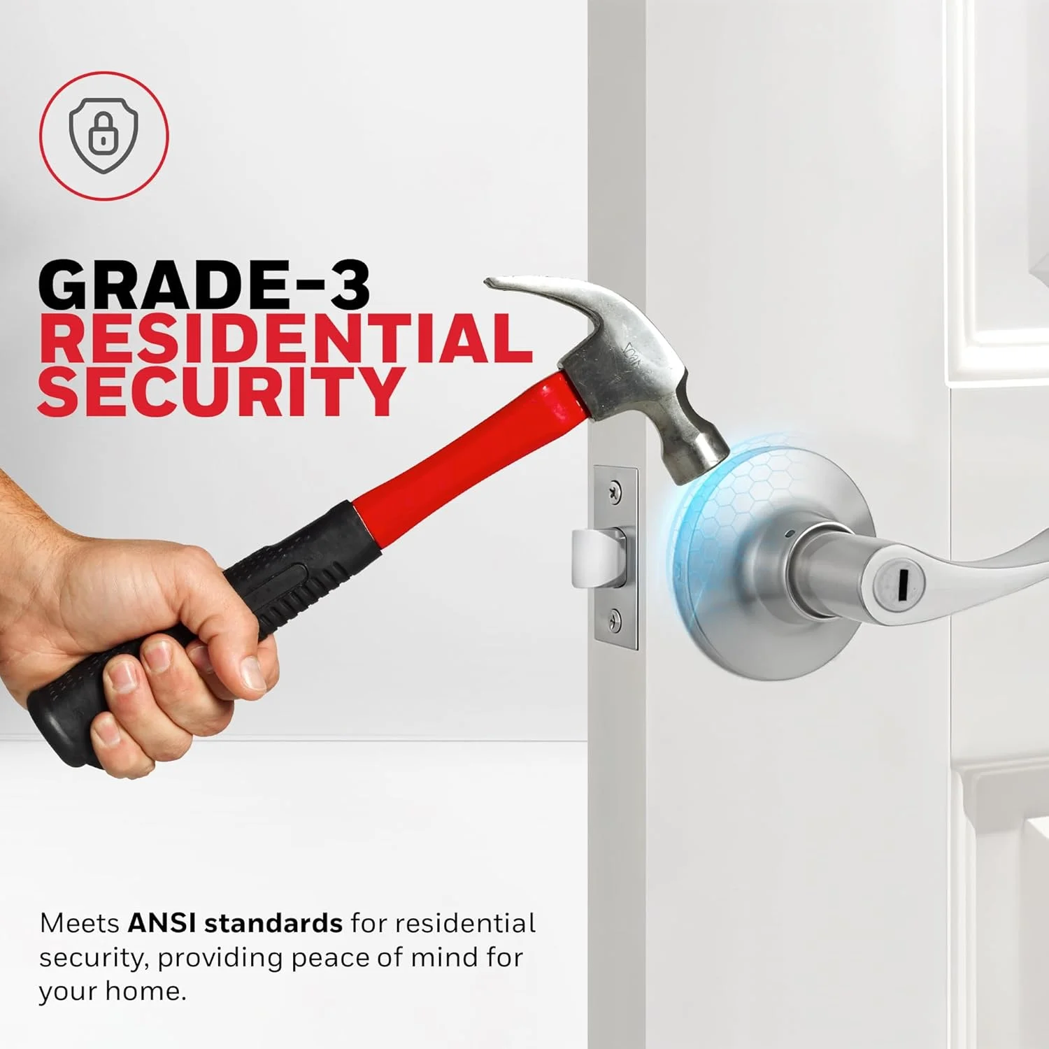 دستگیره اهرمی حریم خصوصی Honeywell Safes & Door Locks - دستگیره درب اتاق خواب و حمام داخلی - برگشت پذیر برای درب های سمت راست و چپ - 6.88 اینچ طول x 2.75 اینچ عرض - نیکل ساتن - 8106302 دستگیره اهرمی حریم خصوصی Honeywell Safes & Door Locks - دستگیره درب اتاق خواب و حمام داخلی - برگشت پذیر برای درب های سمت راست و چپ - 6.88 اینچ طول x 2.75 اینچ عرض - نیکل ساتن - 8106302