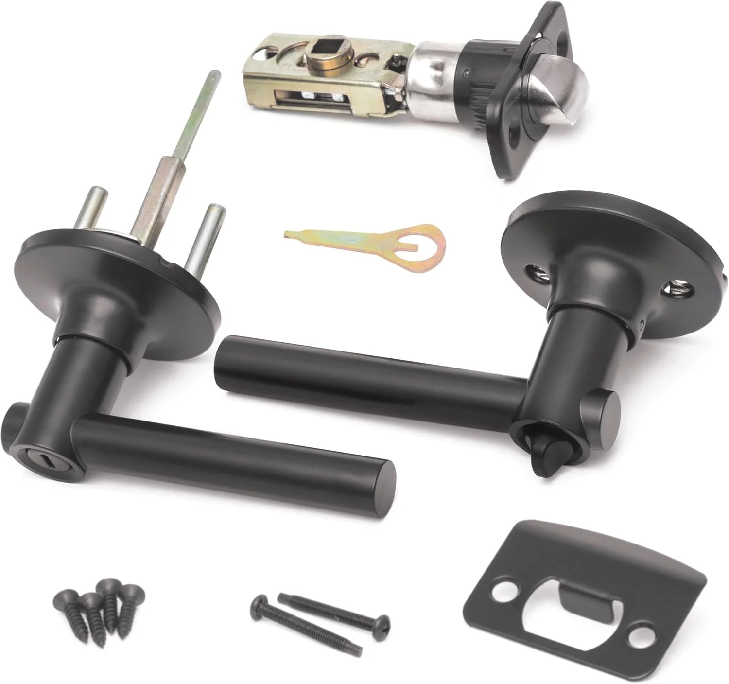 دستگیره درب داخلی Honeywell Safes & Door Locks – دستگیره اهرمی درب با طراحی برگشت پذیر، مشکی مات، عملکرد حریم خصوصی، دستگیره های درب با نصب آسان برای خانه و دفتر - 8108618 دستگیره درب داخلی Honeywell Safes & Door Locks – دستگیره اهرمی درب با طراحی برگشت پذیر، مشکی مات، عملکرد حریم خصوصی، دستگیره های درب با نصب آسان برای خانه و دفتر - 8108618