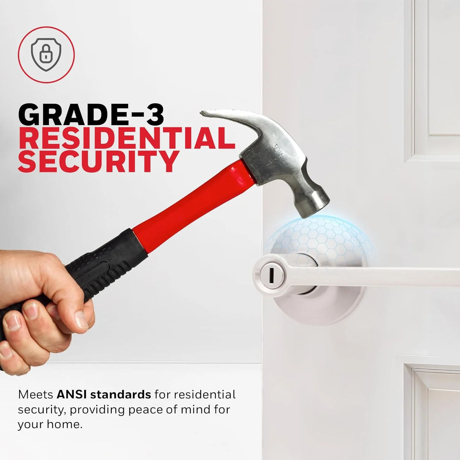 دستگیره درب داخلی Honeywell Safes & Door Locks - دستگیره اهرمی درب با طراحی برگشت پذیر، نیکل ساتن، عملکرد حریم خصوصی، دستگیره های درب با نصب آسان برای خانه و دفتر - 8108610 دستگیره درب داخلی Honeywell Safes & Door Locks - دستگیره اهرمی درب با طراحی برگشت پذیر، نیکل ساتن، عملکرد حریم خصوصی، دستگیره های درب با نصب آسان برای خانه و دفتر - 8108610