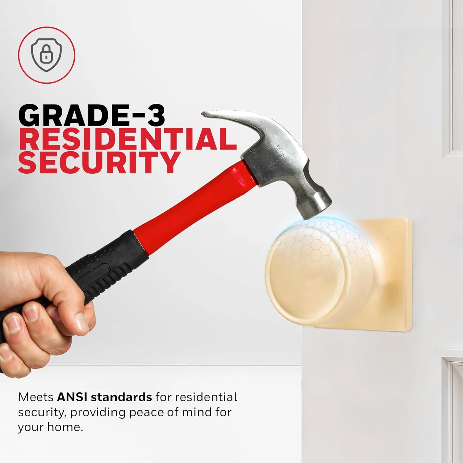 دستگیره درب و قفل هانیول - دستگیره درب با قفل، طلایی برس خورده، عملکرد عبوری - قفل درب برای درب ورودی، اتاق خواب و استفاده داخلی - دستگیره درب داخلی برای خانه ها و دفاتر - 8103624 دستگیره درب و قفل هانیول - دستگیره درب با قفل، طلایی برس خورده، عملکرد عبوری - قفل درب برای درب ورودی، اتاق خواب و استفاده داخلی - دستگیره درب داخلی برای خانه ها و دفاتر - 8103624