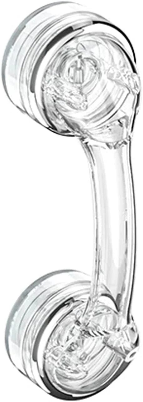 دستگیره درب مکنده قابل استفاده مجدد، چسبندگی قوی، بدون نیاز به سوراخکاری، دستگیره کشویی درب برای آشپزخانه، حمام، یخچال، نصب آسان، ایده آل برای سطوح شیشه ای و چوبی (شفاف)