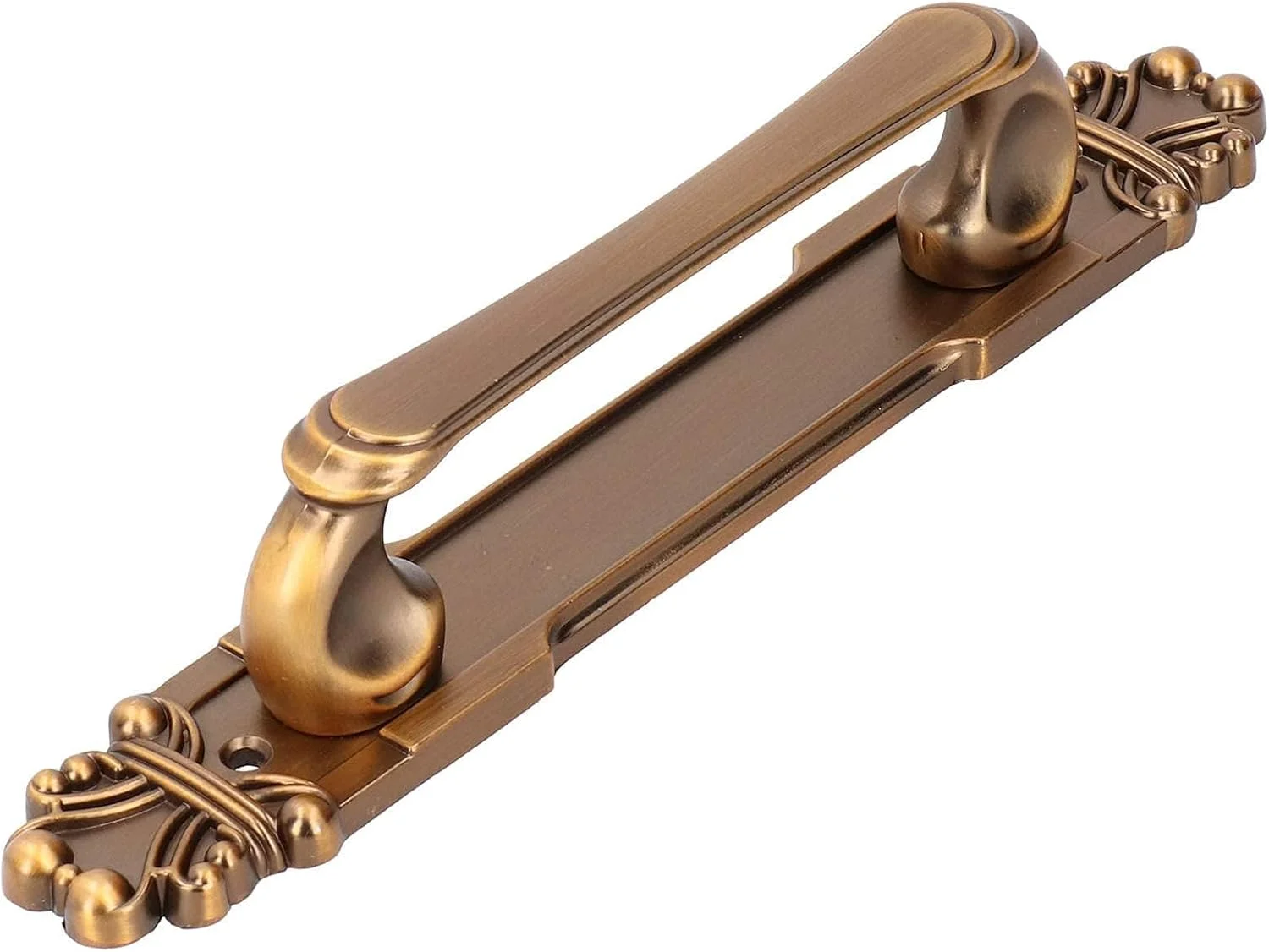 دستگیره درب روستیک وینتیج KASTWAVE به سبک اروپایی - دستگیره کشویی عتیقه با صفحه پشتی برای درب های انبار، دروازه ها، سوله ها و گاراژها (28x4.3x5.6 سانتی متر)