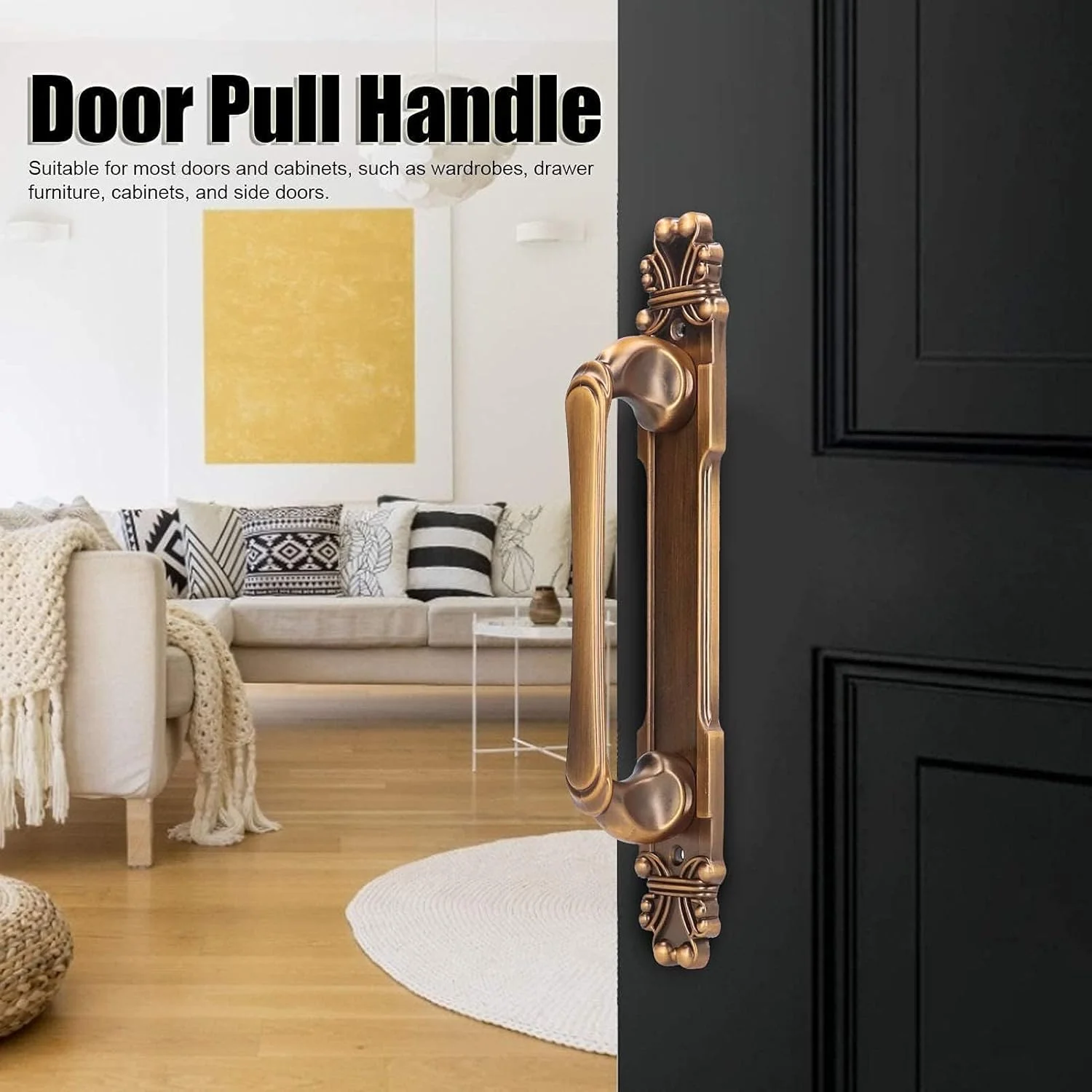 دستگیره درب روستیک وینتیج KASTWAVE به سبک اروپایی - دستگیره کشویی عتیقه با صفحه پشتی برای درب های انبار، دروازه ها، سوله ها و گاراژها (28x4.3x5.6 سانتی متر) دستگیره درب روستیک وینتیج KASTWAVE به سبک اروپایی - دستگیره کشویی عتیقه با صفحه پشتی برای درب های انبار، دروازه ها، سوله ها و گاراژها (28x4.3x5.6 سانتی متر)