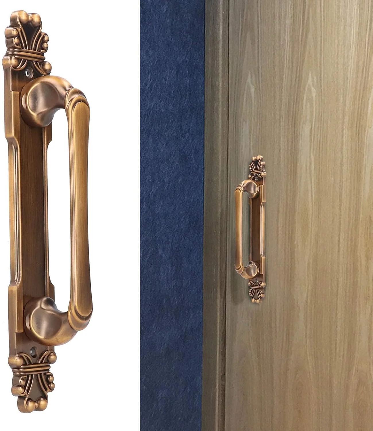 دستگیره درب روستیک وینتیج KASTWAVE به سبک اروپایی - دستگیره کشویی عتیقه با صفحه پشتی برای درب های انبار، دروازه ها، سوله ها و گاراژها (28x4.3x5.6 سانتی متر) دستگیره درب روستیک وینتیج KASTWAVE به سبک اروپایی - دستگیره کشویی عتیقه با صفحه پشتی برای درب های انبار، دروازه ها، سوله ها و گاراژها (28x4.3x5.6 سانتی متر)