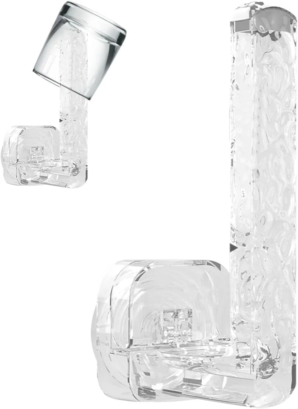 دستگیره مکشی شفاف، قلاب مکنده قوی، بدون نیاز به سوراخکاری، نصب آسان دستگیره درب قابل استفاده مجدد برای شیشه، حمام، آشپزخانه، دستگیره قابل حمل