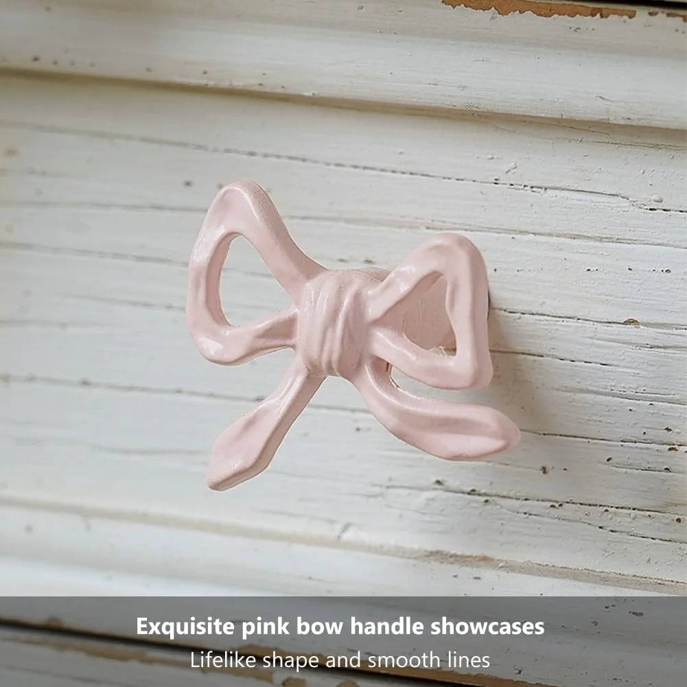 دو عدد دستگیره فلزی کابینت طرح پاپیون صورتی، دستگیره های پاپیونی خلاقانه و زیبا برای کابینت ها، کمدها، میز آرایش، دکوراسیون شیک منزل دو عدد دستگیره فلزی کابینت طرح پاپیون صورتی، دستگیره های پاپیونی خلاقانه و زیبا برای کابینت ها، کمدها، میز آرایش، دکوراسیون شیک منزل