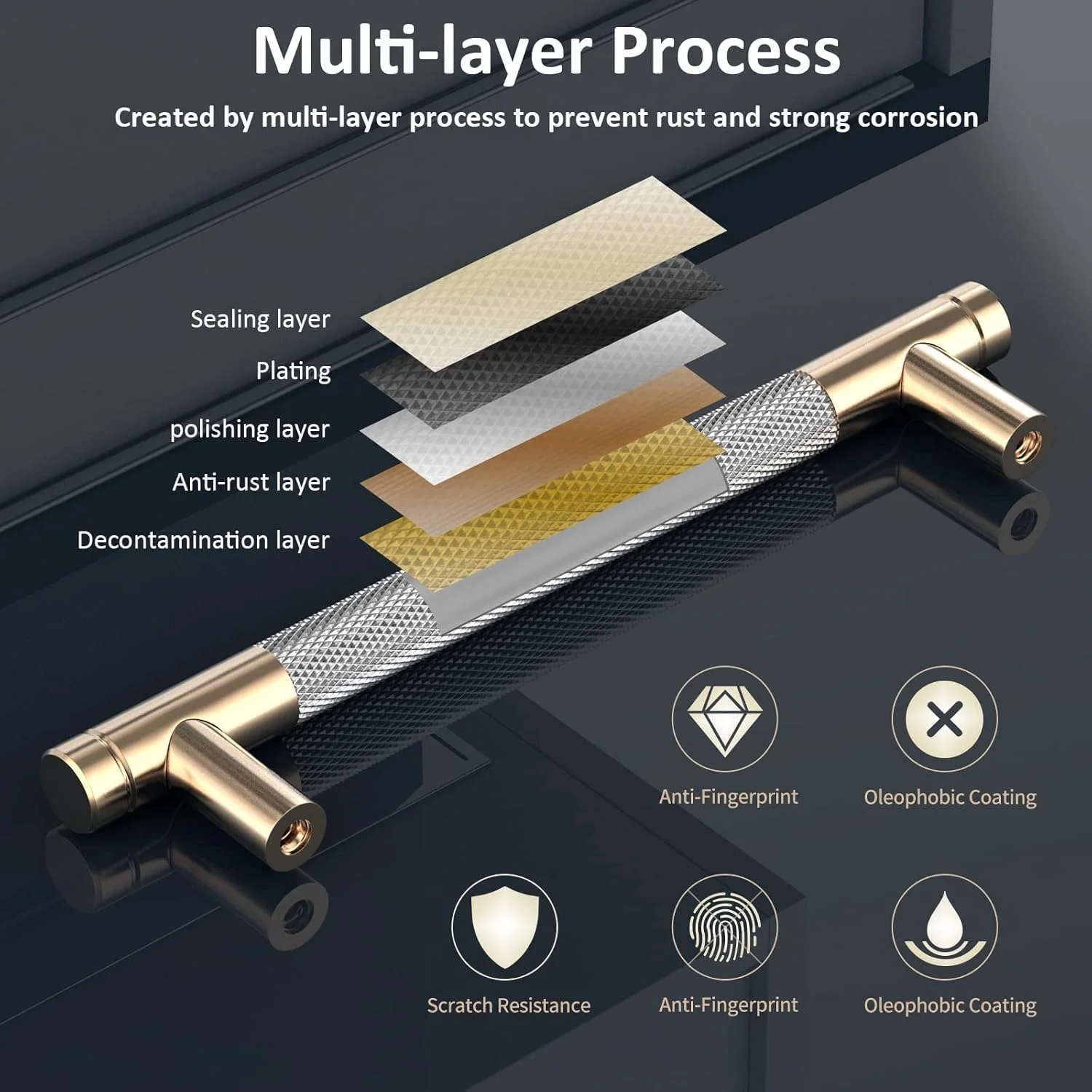 دستگیره کابینت 2 عددی، دستگیره درب گرد آلومینیومی، دستگیره کشو طلایی برای آشپزخانه، کمد اتاق خواب، با طرح الماس (فاصله مرکز سوراخ 5 اینچ) دستگیره کابینت 2 عددی، دستگیره درب گرد آلومینیومی، دستگیره کشو طلایی برای آشپزخانه، کمد اتاق خواب، با طرح الماس (فاصله مرکز سوراخ 5 اینچ)