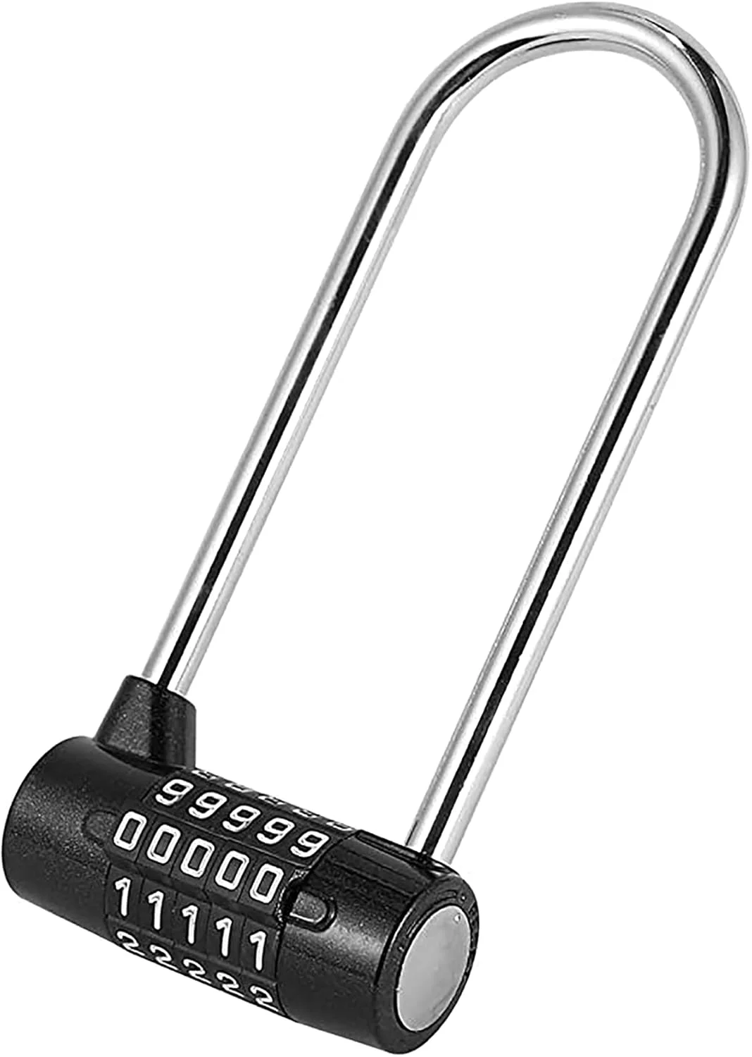 قفل رمزی 5 رقمی KASTWAVE برای درب، قفل آویز کابینت، قفل ایمنی بزرگ با رمز شماره ای، قفل آویز کابینت دستگیره درب برای خانه، دفتر، فروشگاه